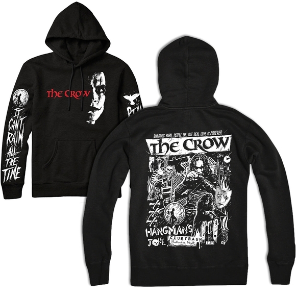 THE CROW: REAL LOVE IS FOREVER - PULLOVER HOODIE - Picture 2 of 6